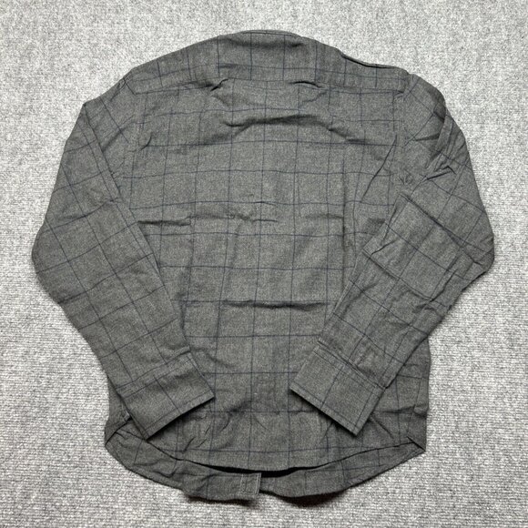 UNTUCKit Angelus Shirt Mens S Reg Fit Gray Window Pane Long Sleeve Button Up New - Picture 8 of 11